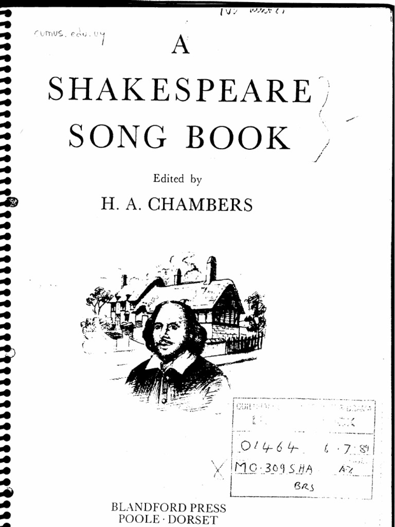 A Shakespeare Song Book