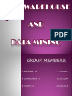 Data Mining & Warehousing- Presentation