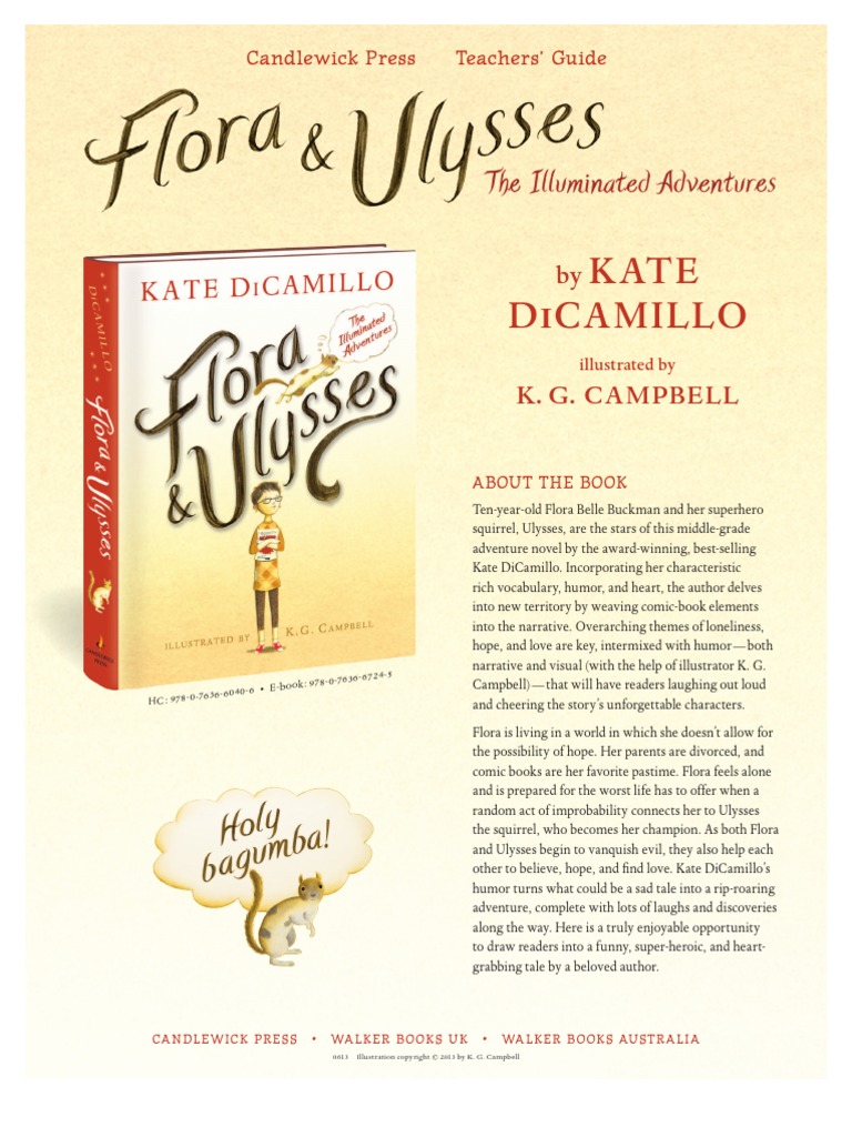 Flora and Ulysses Teachers' Guide PDF Ulysses (Novel) Common Core