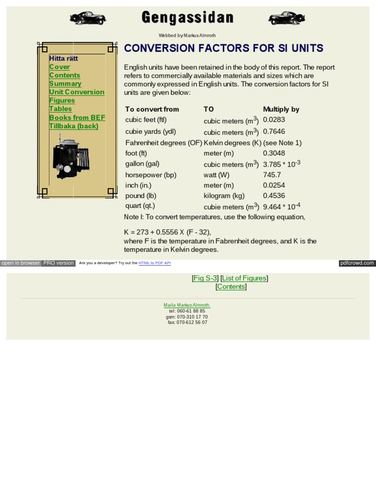 4-Conversion Factors For Si Units | PDF