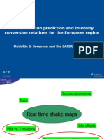 Ground Motion Prediction and Intensity Conversion Relations for the European Region_M.sorensen
