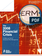 2008 Financial Crisis a Wake Up Call for ERM