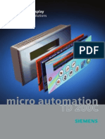 Micro Automation: TD 200C New Display Customize Your Solutions