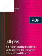 ALLEN W. S. Ellipsis - of - Poetry - Experience - of - Language Heidegger Holderlin Blanchot