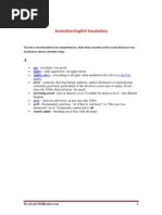 Download Australian English Vocabulary by Mr doody SN16522351 doc pdf