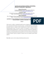 Anticipating E-Grocery Pre-Purchase Practices: Contrasting Trajectories in Households' Organisation