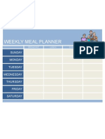 Meal Planner Word2