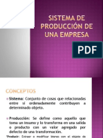 Sistema de producción de una empresa