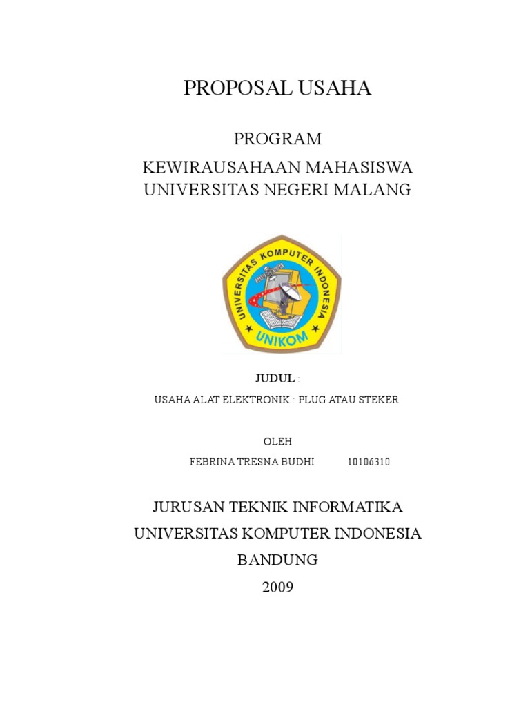 Proposal Kewirausahaan  PDF