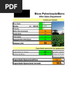 Volume aplicação bicos planilha 