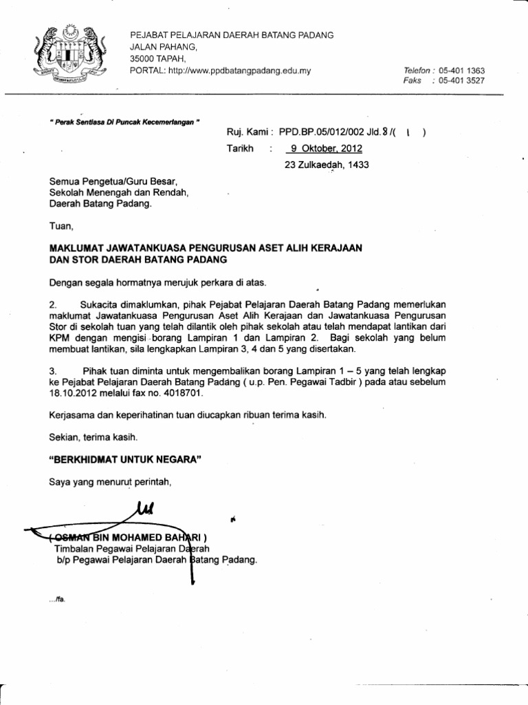 Borang Lantikan Pegawai Aset N Lain2