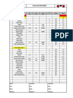 CALCULATION SHEET KAMAR MANDI