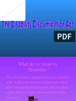 The Disability Discrimination Act