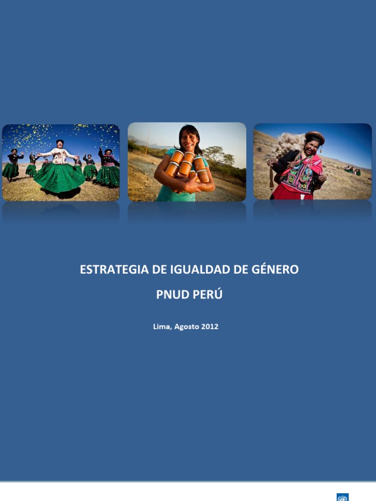 Estrategia de Igualdad de Género PNUD Perú | PDF | Igualdad de género ...