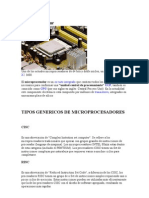 Tipos Genericos de Microprocesadores