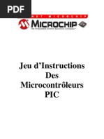 Jeu D'instructions Des Microcontrôleurs PIC