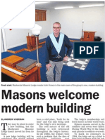 Masons welcome modern building (South Canterbury Herald; 2013.08.28)