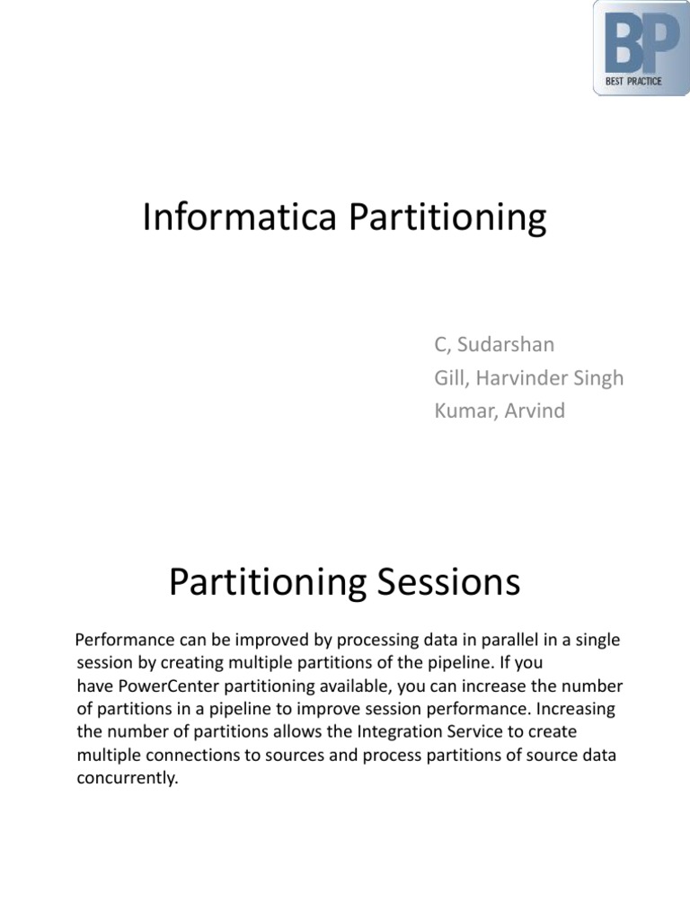 Informatica Partitions PDF Function (Mathematics) Data