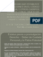 Proyecto de Ley Modificacion Cuidado Personal