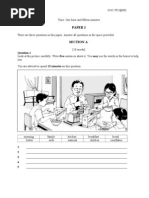 Upsr Paper 2 Yr 5 Question Paper