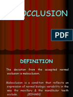 Classification of Malocclusion