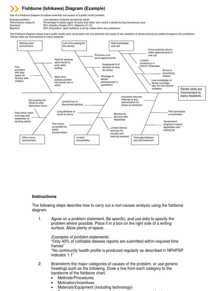 Public Health Fishbone fishbone diagram health 