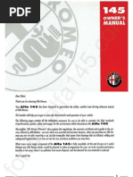 Alfa Romeo 145 Owner's Manual