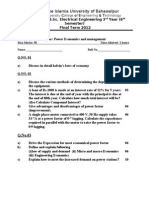 Power Economics Final Q Paper 2012 Special