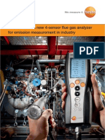 Testo 340 - The New 4-Sensor Flue Gas Analyser For Emission Measurement Industry