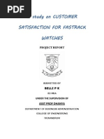Download A study on customer satisfaction for Fastrack watches by Belli P K SN165349951 doc pdf