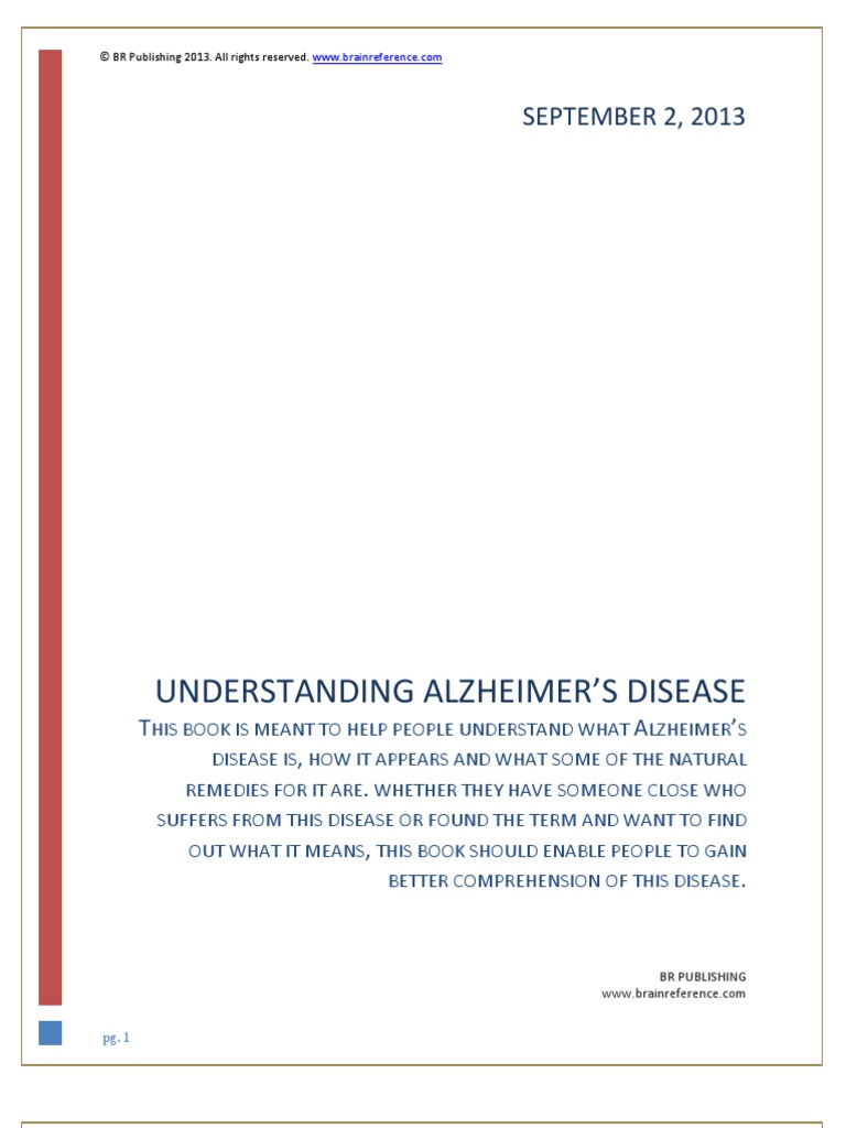 Understanding Alzheimer's Disease | PDF | Dementia | Alzheimer's Disease