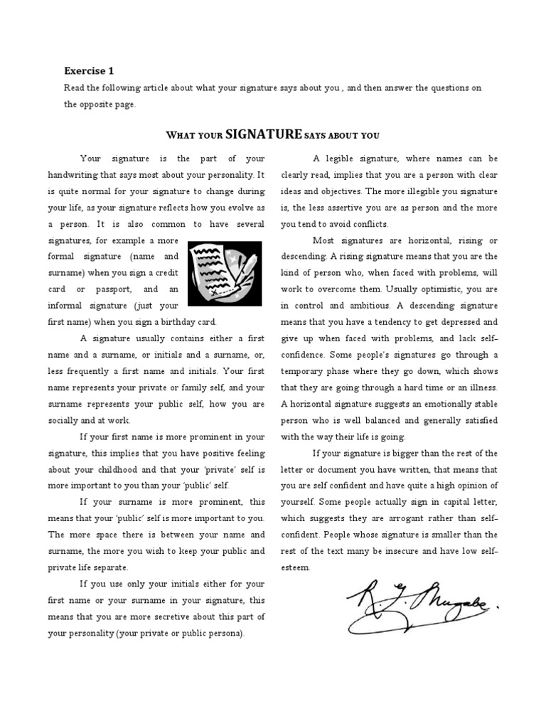Signature Analysis and Personality Insights | PDF | Social Psychology ...