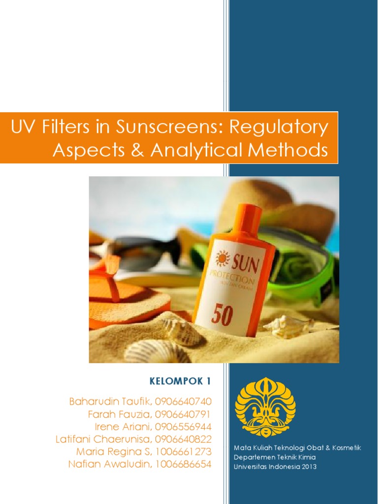 UV Filters in Sunscreens