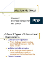 How Organizations Go Global