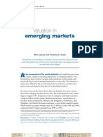 Valuation in Emerging Margets