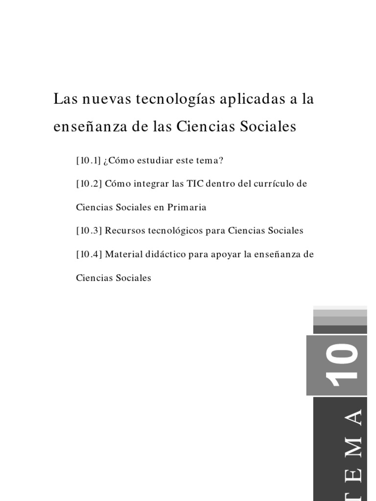 Actividades Tic para Las Ciencias Sociales | PDF | Plan de estudios ...