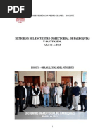 Memorias Del Encuentro de Parroquias - Abril 2013