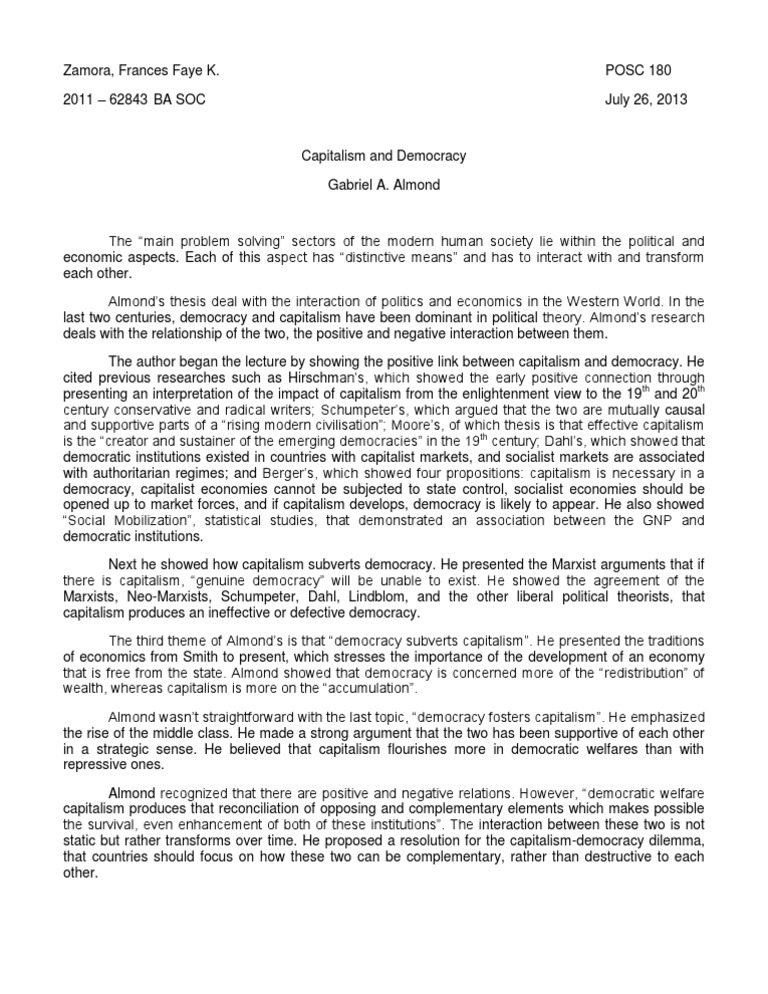 Does capitalism lead to democracy picture