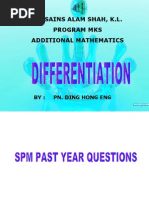 SM Sains Alam Shah, K.L. Program Mks Additional Mathematics: By: Pn. Ding Hong Eng