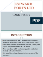 Westward Exports Case-Study