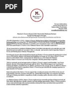 Marlow’s Tavern Named 2013 Statewide Platinum Partner by Special Olympics Georgia 
