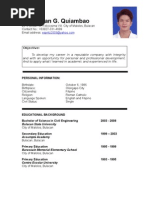 Download Mark Ryan Quiambao Resume Philippines by mrgquiambao SN16541177 doc pdf