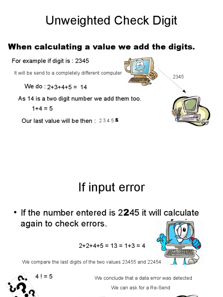 Unweight Check Digit - Odp | PDF