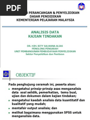Analisis Data Kajian Tindakan Pdf