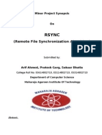 Rsync: (Remote File Synchronization Algorithm)