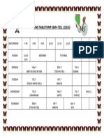 PISMP SEM 4 TESL 1 2013 Timetable
