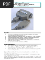 USB To Parallel Converter - Installation Manual