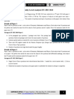 i It Jee 2010 Paper Analysis