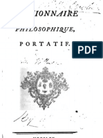 Dictionnaire Philosophique, Portatif - Voltaire (1765)
