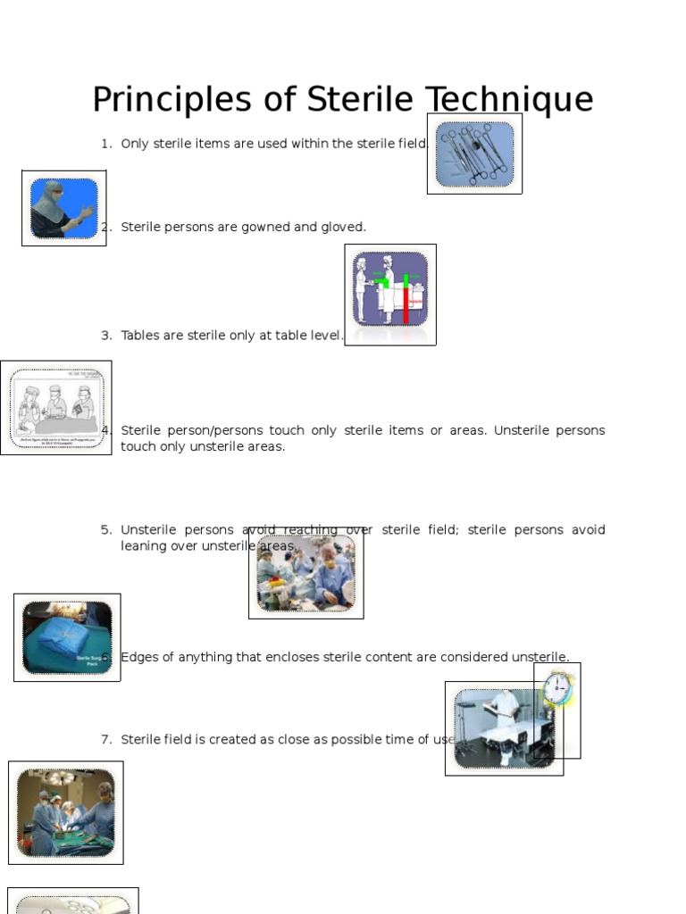 Principles of Sterile Technique